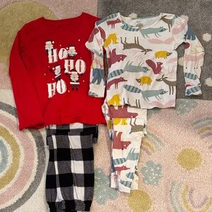 Red and Multicolor Kids Pajama Set
